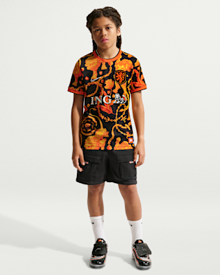 Netherlands x Patta Older Kids' Short-Sleeve Football Top. Nike CA